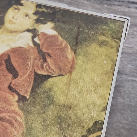 MCM VTG Schmid Bros Musical Jewelry Box Silk Cloth Japan The Red Boy By Lawrence - Picture 12 of 13